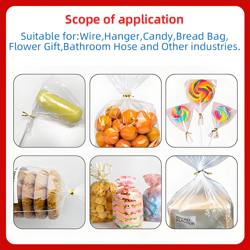 Automatic Golden Wired Tying Machine Touch Screen Semi-automatic Cable Wire Binding Machine Lollipop Bread Hanger Tying Machine