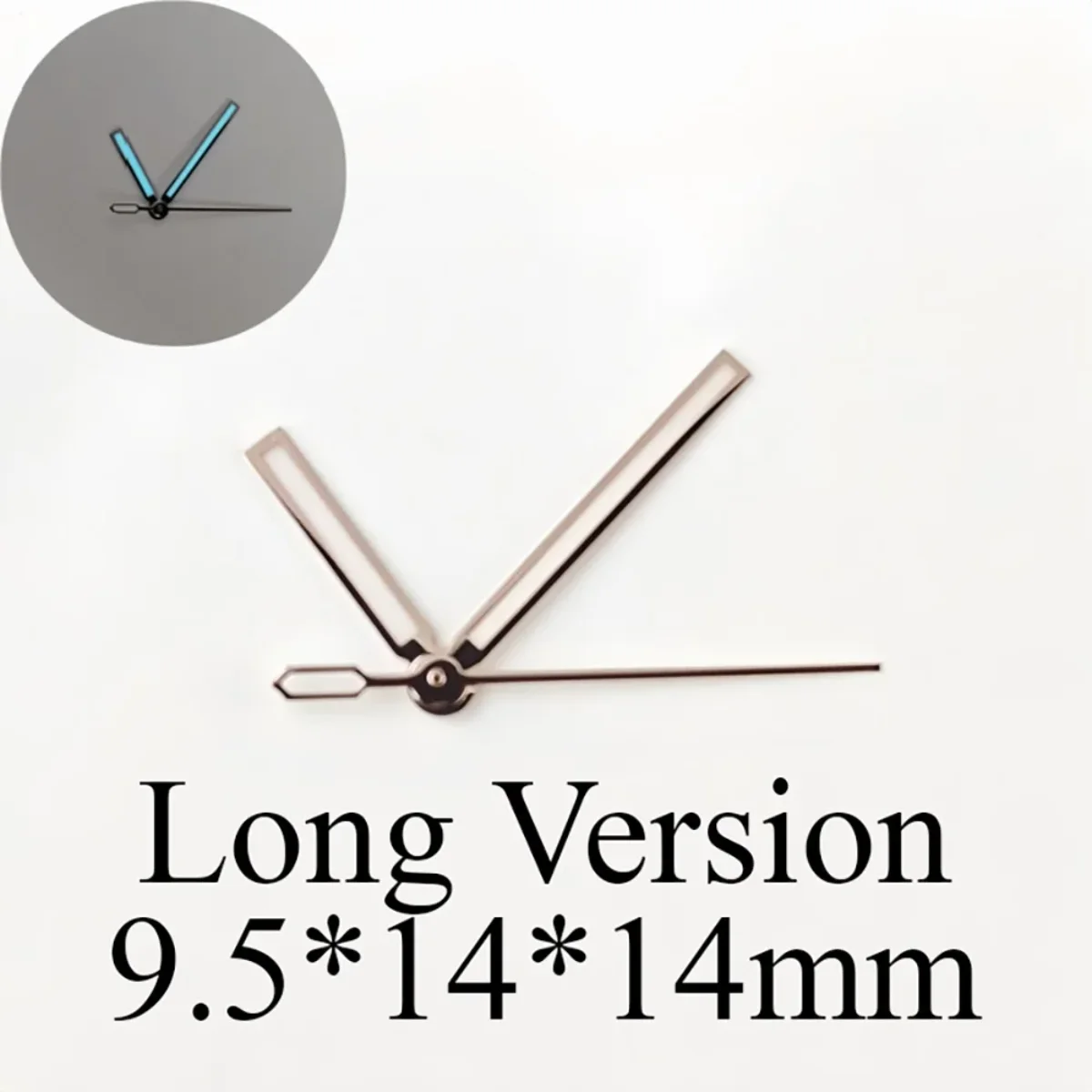 BGW9 Blue Lume 14mm NH35 Lancette dell'orologio Puntatore dell'orologio meccanico modificato fai-da-te NH36 Diametro dell'orologio subacqueo di superficie