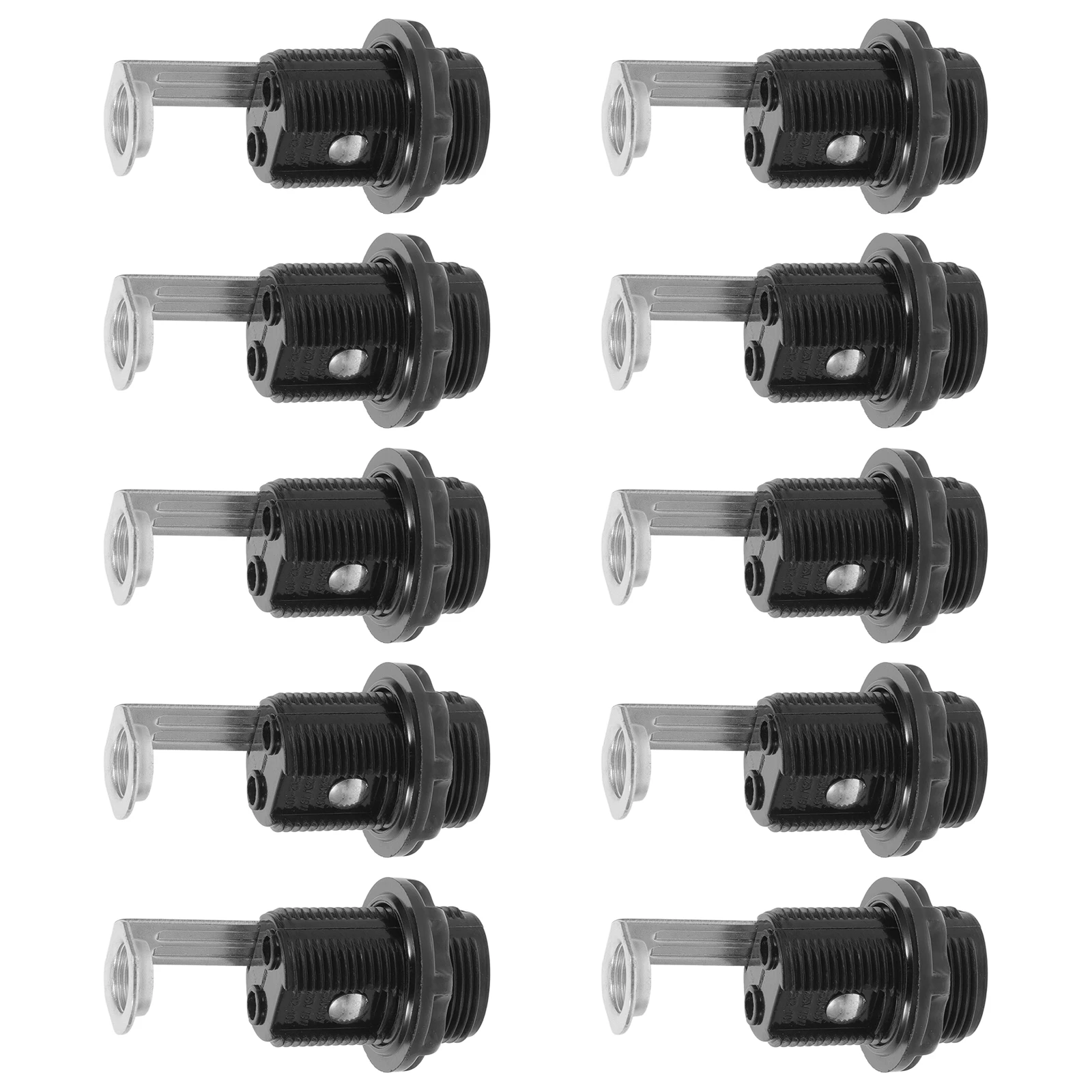 

10pcs E12 Socket Crystal Lamp Bracket Lightweight Plastic Durable Suitable Home Office Lighting Accessories