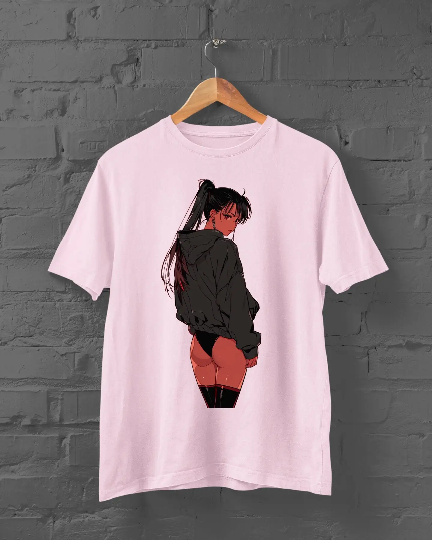 Japanese Girl T Shirt Harajuku Streetwear Cute Y2K Top Anime Geisha Trad Goth