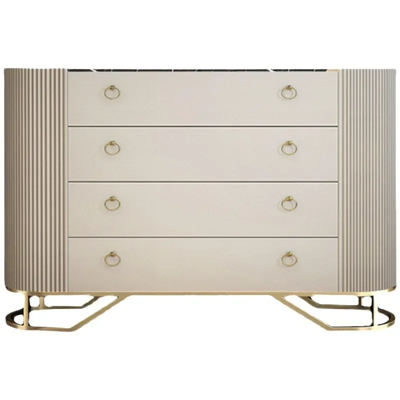 Italian light luxury solid wood four chest cabinet