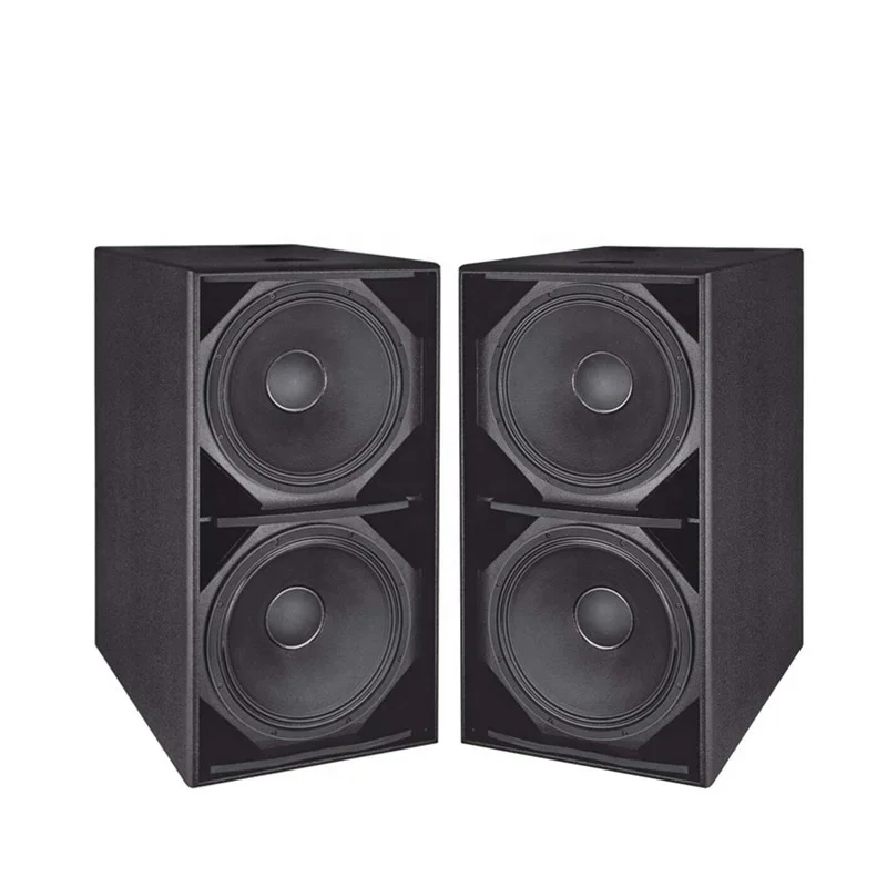 MORIN Dual 18 Inch 18mm HD MDF Environmental Harden Painted Aluminum Cone Subwoofer Professional Passive Line Array Speaker