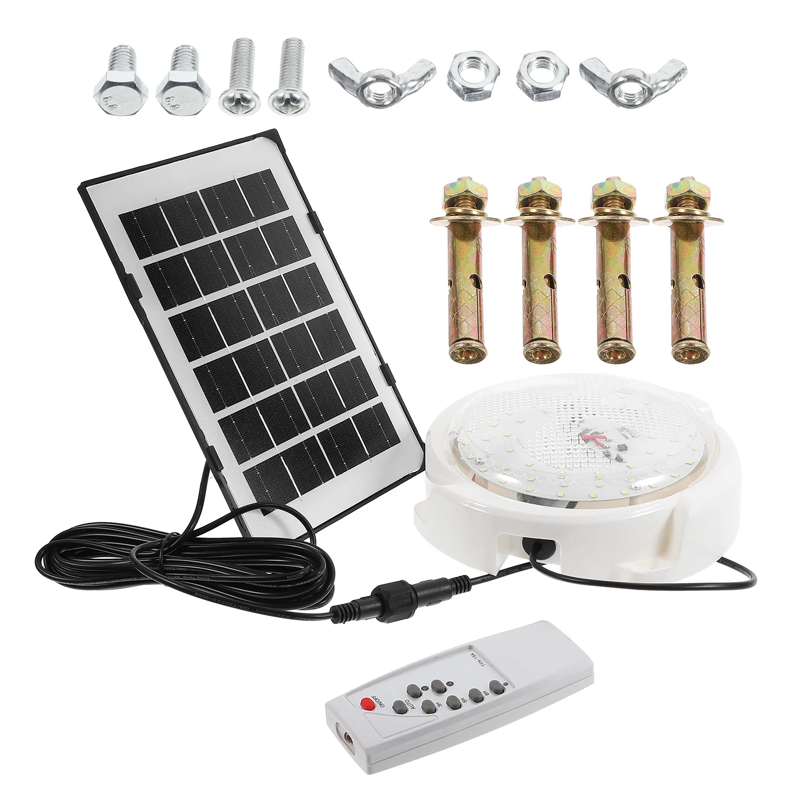 

LED Solar Remote Wall Lamp Waterproof IP65 2835 Chips Outdoor Indoor Ceiling Garden Patio Camping Emergency Light 5M Cable