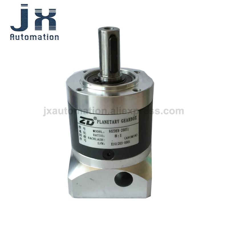 ZD Planetary Reducer 60ZDE8-400T1 Gear Ratio 8:1 Gearbox For 400W Servo Motor