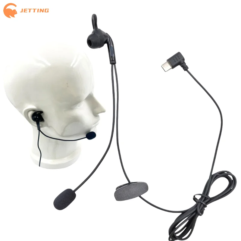 (New) 1Pcs For V6 Pro V4C Plus Q8 F6 V7 Judge Ear Intercom Headset Type-C USB-C Interface Referee In-Ear Earphones