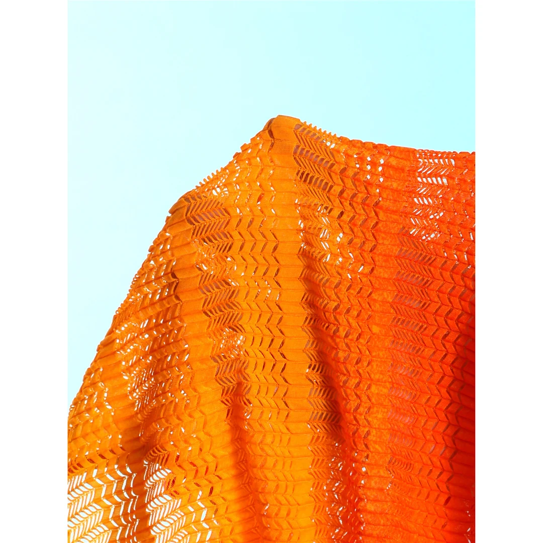 Mit Rock, Farbverlauf, Neckholder-Bikini, Damen-Badebekleidung, Damen-Badeanzug, vierteiliges Bikini-Set, Badeanzug, Badebekleidung, Schwimmanzug V8219 – Detail 18