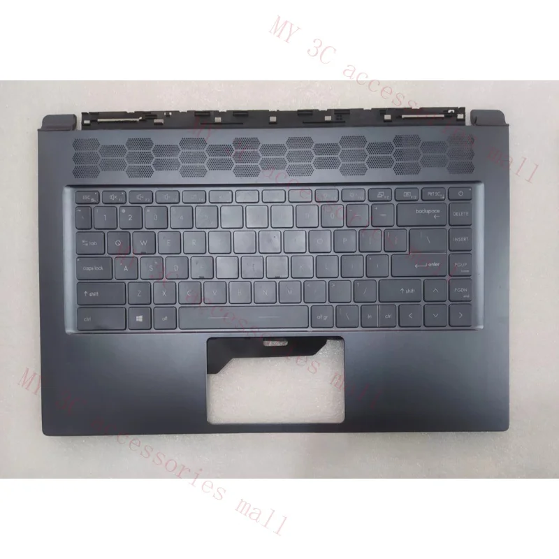 Palmrest w/Keyboard Backlit for MSI Stealth 15M MS-1562 Dark grey