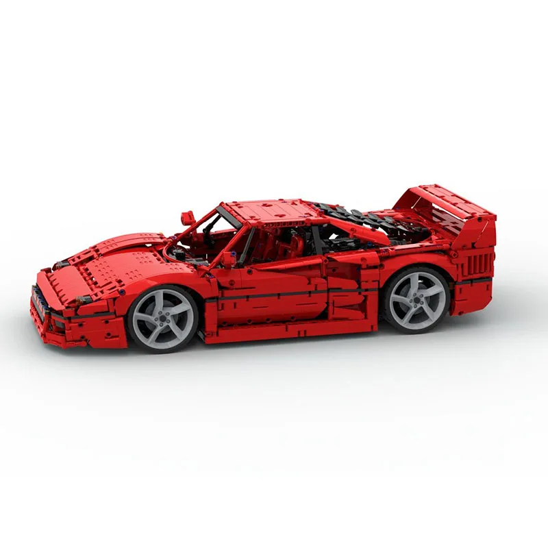 Champion Speed Cars Moc Bausteine Modular F40 1:8 Modell Technologie Blöcke Sportwagen Weihnachten DIY Spielzeug Bau Geschenke