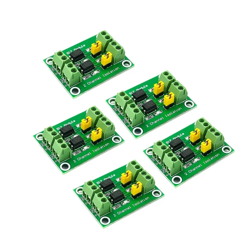 

5PCS DC 3-36V Optocoupler Isolation Module Voltage Control Adapter 2/4/8 Channel for Electronic Projects