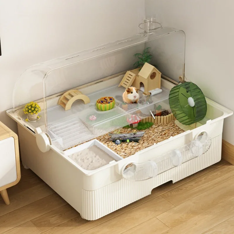 Hamster cage golden bear special oversized luxury villa drawer type 60 basic cage winter acrylic feeding box