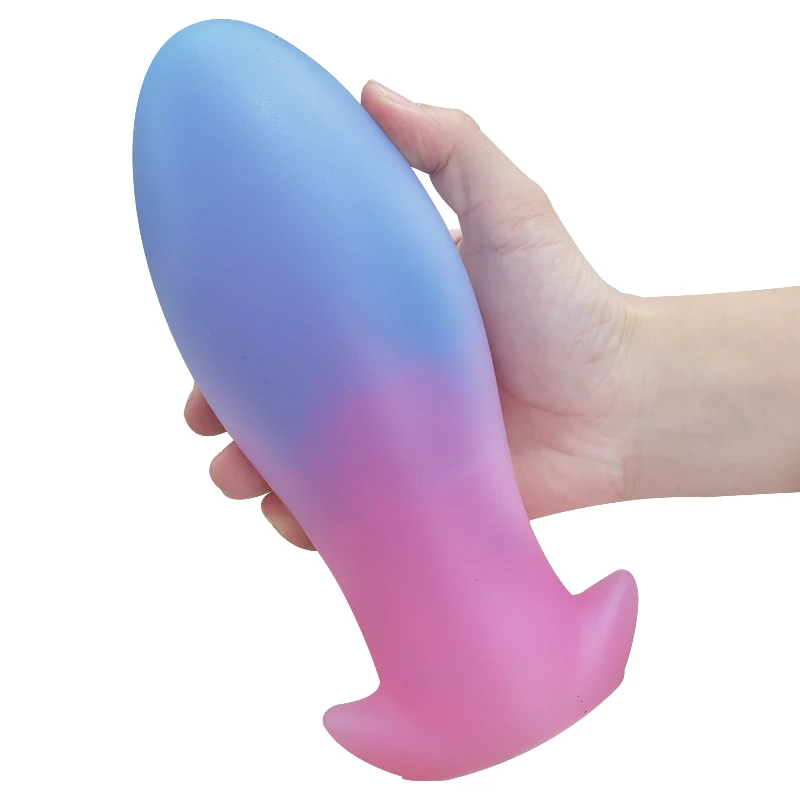 Hoge Kwaliteit Zachte Siliconen Ei Butt Plug Voor Mannen En Vrouwen Anale Expander Enorme Achtertuin Seksspeeltje Anale En Vaginale Massager