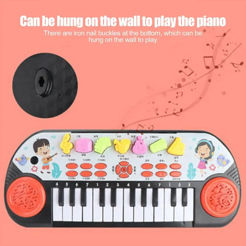 Kids Electronic Piano Keyboard Portable Education Toys Musical Instrument Christmas Gift For Child Beginner