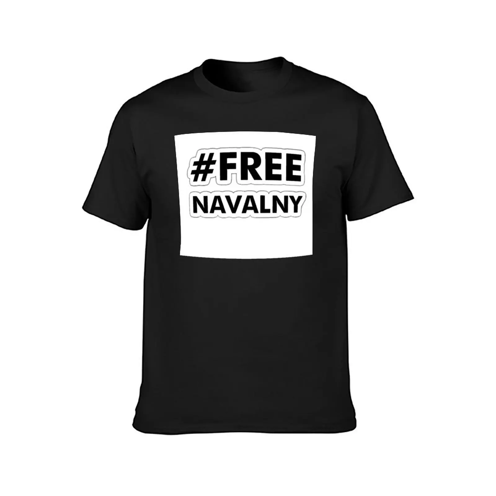 Free Navalny Navalny T-Shirt oversizeds korean fashion Men's t-shirt