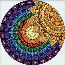 DIY Circular Mandala 5D Special Shape Diamond Art Kits for Beginners, Diamond Art Painting Kits for Home Wall Decoration Gift