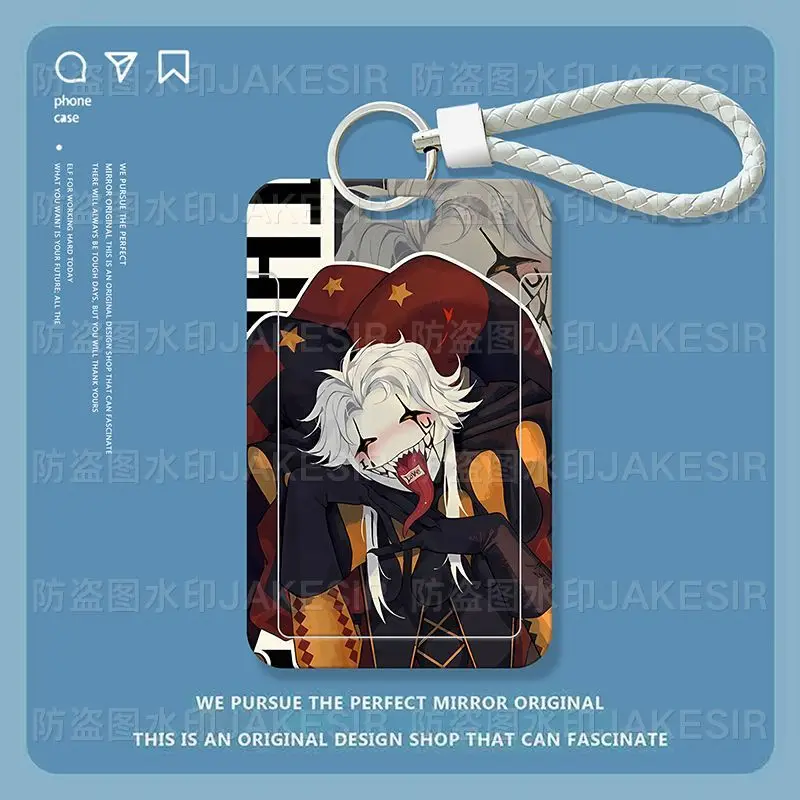 Держатель для карт The Freak Circus Pierrot, аниме, кредитный ID, банк, автобусная карта, держатель для фотодисплея, защитный чехол, офисные принадлежности