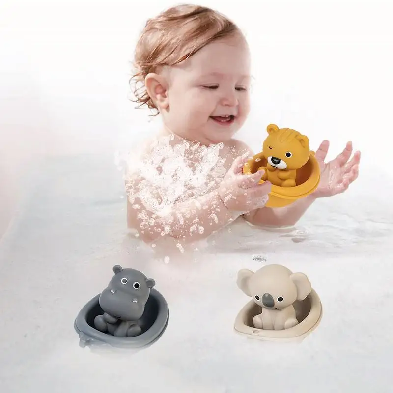 Bath Toy Floating Boats 6X Floating Bathtub Bath Toy For Babies Eco-Friendly Babies Bathtub Bath Toy For Preschool Boys Girls