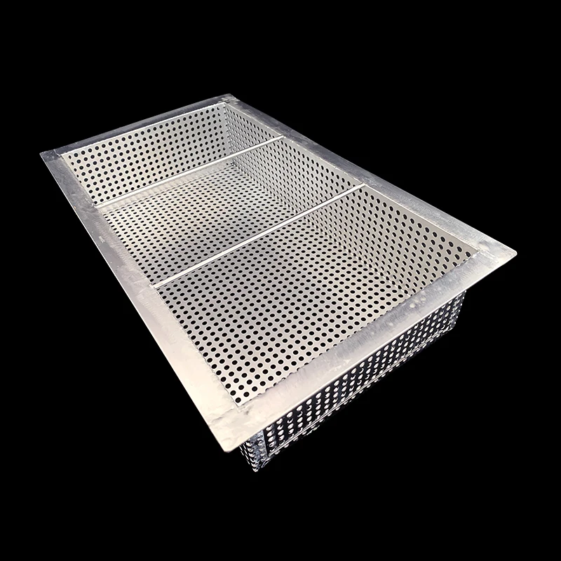 Large Standard Bowl Industrial Filter 304 Stainless Steel Perforated Metal Mesh Basket
