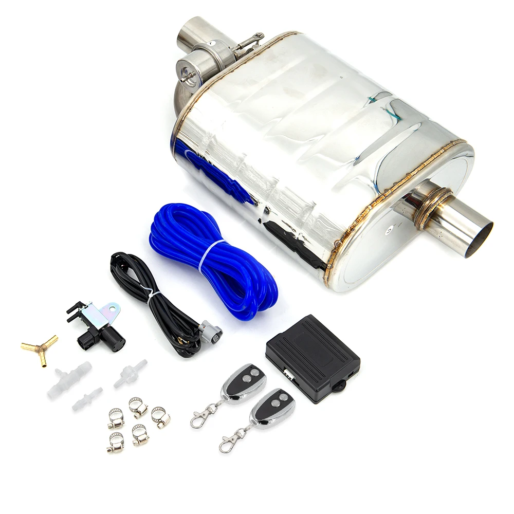 2 "2.5" 3 ''Inch Uitlaatdemper Met Dump Valve Rvs Elektrische Uitlaat Uitsparing Afstandsbediening Set of Obd Controle