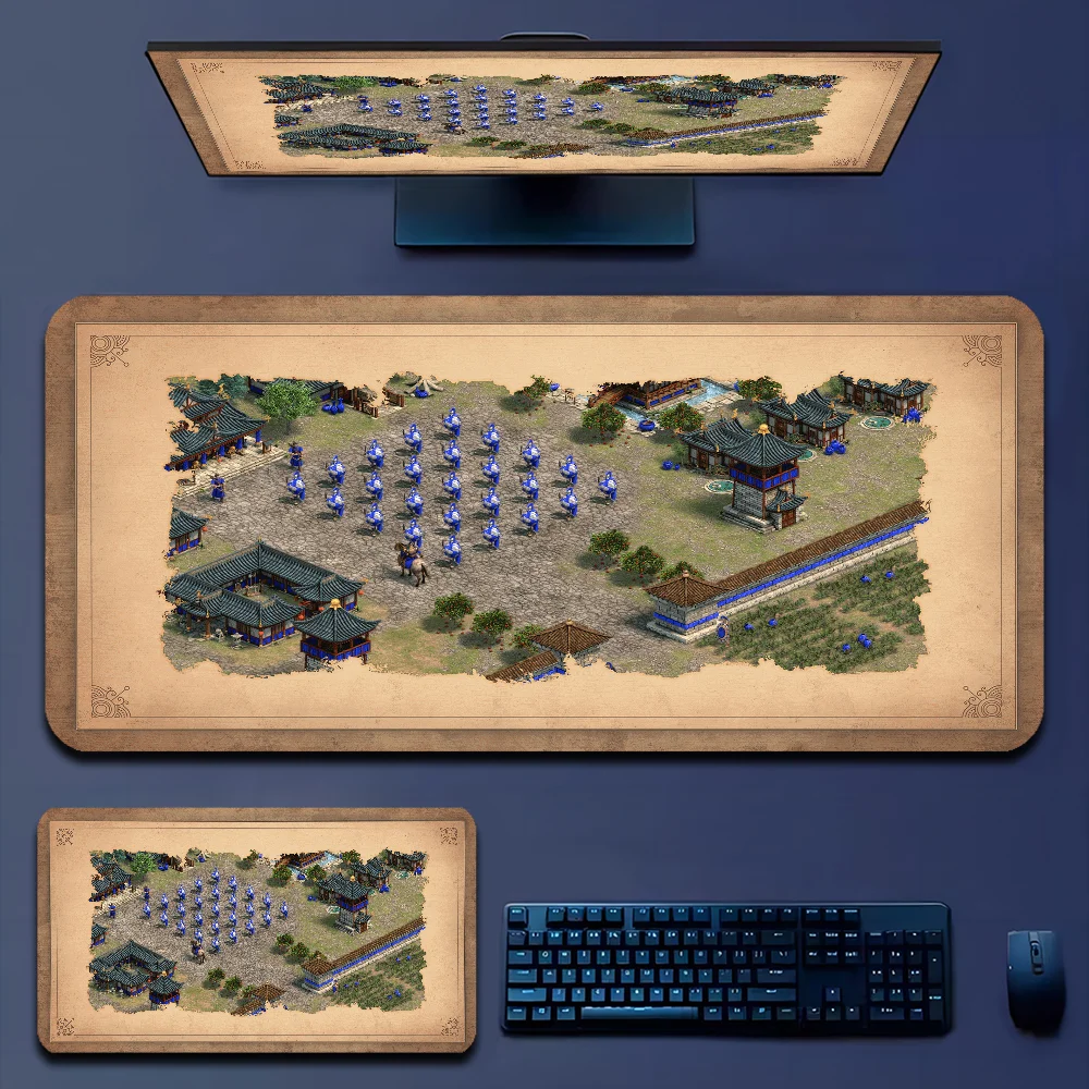 Age Of Empires Backlit Anti-Slip Table Mat Student Mousepad Gamer Computer Keyboard Pad Games Pad for PC Mouse Carpet