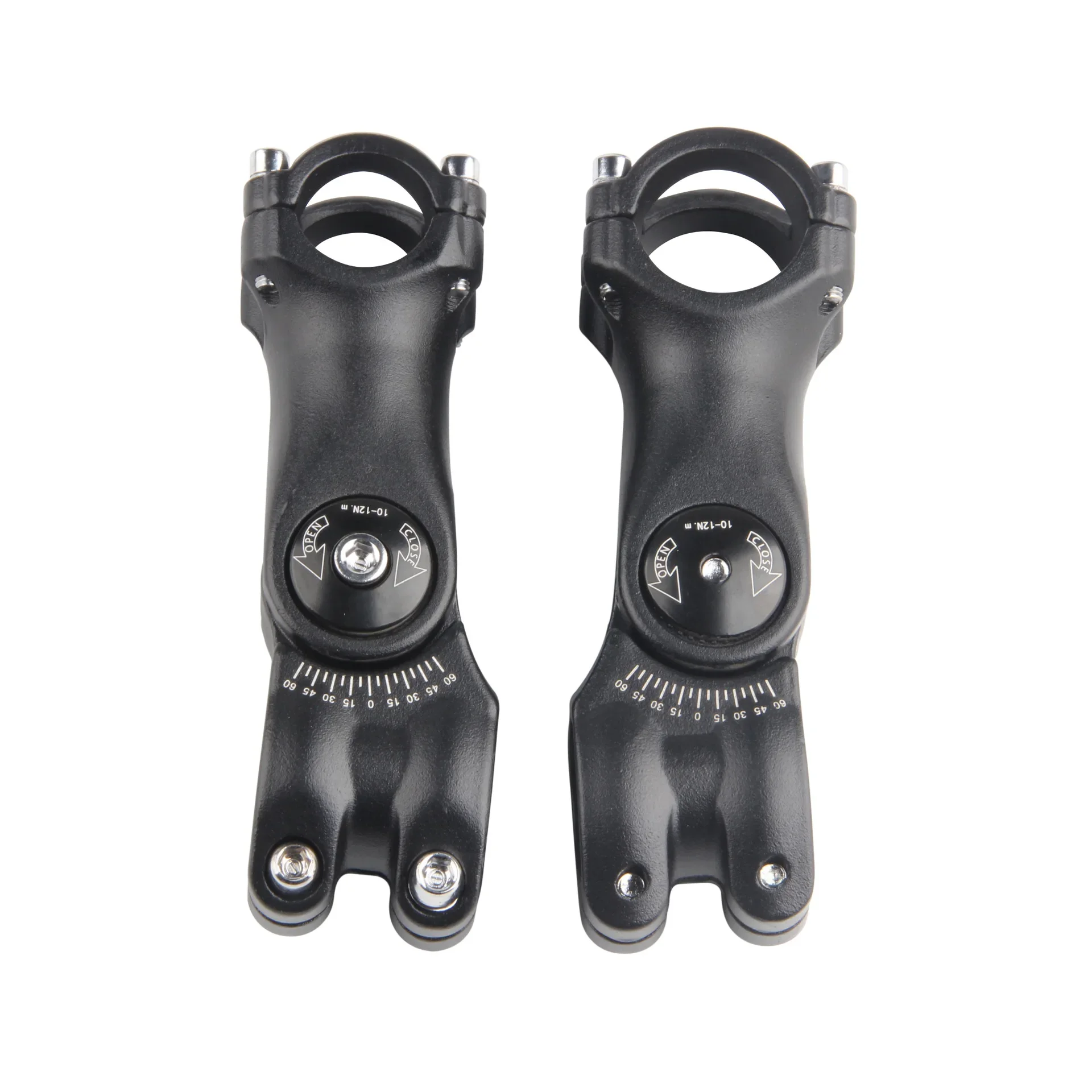 Adjustable Bicycle Handlebar Stem Variable 60 Degree Angle Aluminum Alloy Bike Handlebar Riser Road Bike Front Fork Stem Adapter