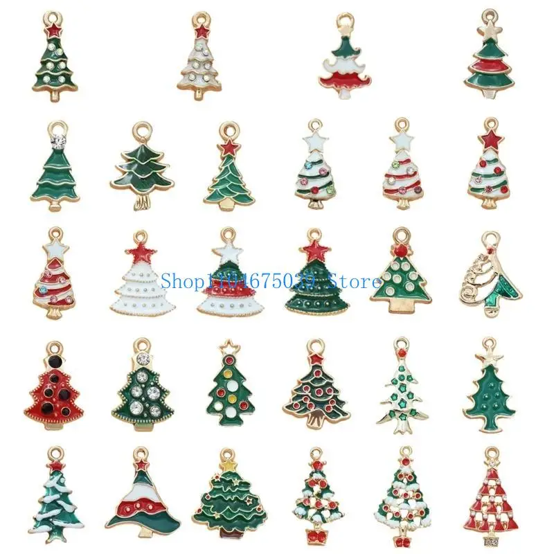 5ASD Christmas Monamel Charms DIY Making Making Charms Christmas Tree Charm