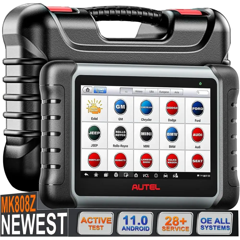 

Scanner MaxiCOM MK808Z: 2026 Bidirectional Scan Tool as MK808BT Pro MX808S, 28+ Resets, Active Test, AutoAuth, All System Diagno