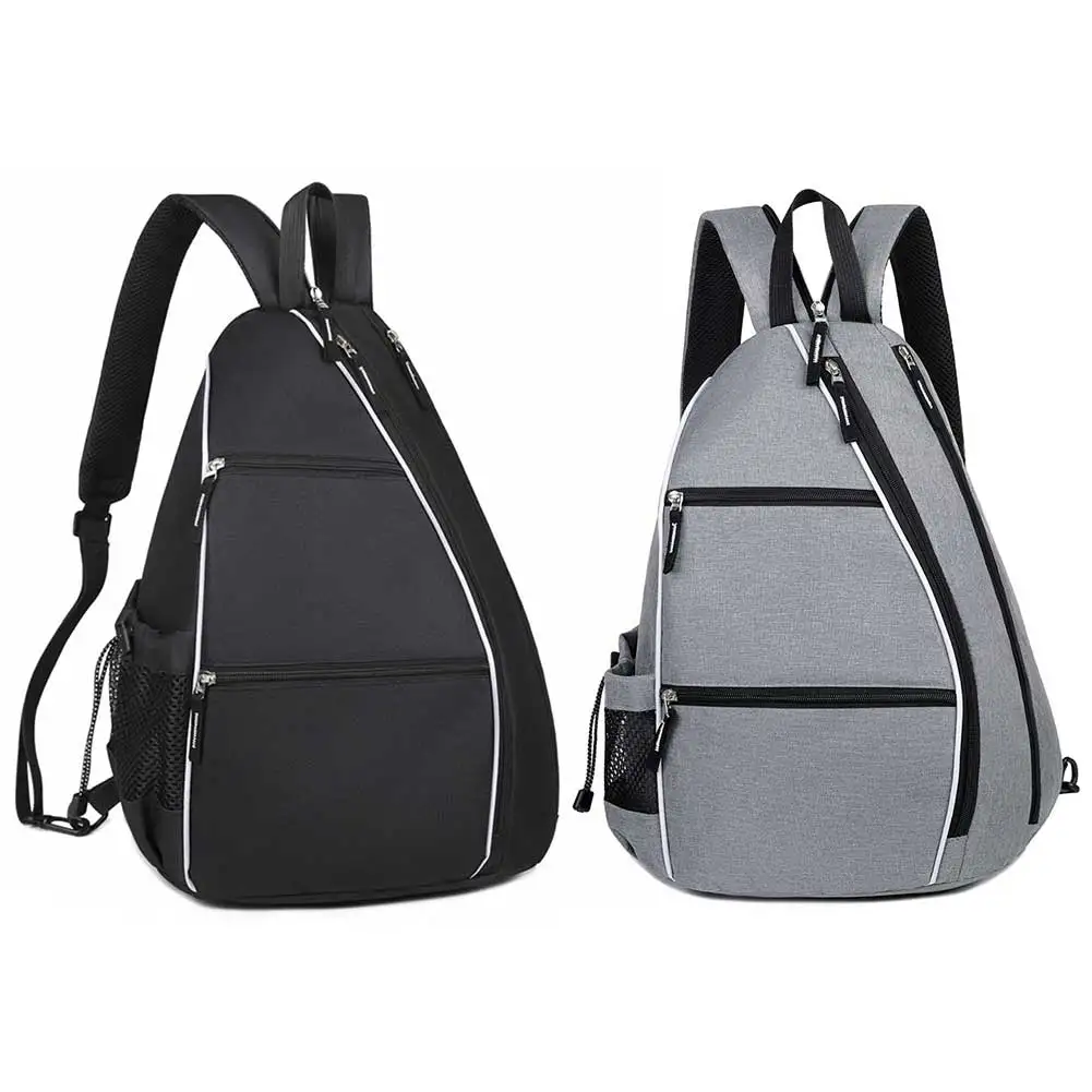حقيبة Pickleball Racketball Sling Bag حقيبة ظهر Pickleball قابلة للتعديل متعددة الجيوب حقيبة ظهر Pickleball Paddle حقيبة رياضية خارجية