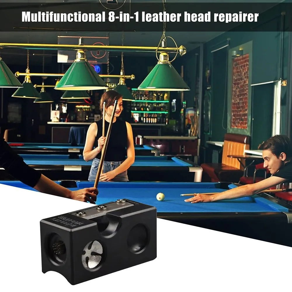 Multifunctional Billiard Head Repair Tool 8-in-1 Function Handheld Billiard Head Repair Tool