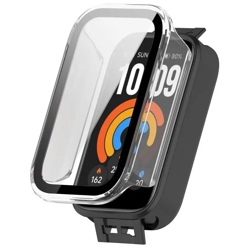 PC+Glas-Hülle für XIAOMI Smart Band 11 Active Displayschutz aus gehärtetem Glas für Xiaomi Mi Band 11 Active Schutzhülle – Detail 7