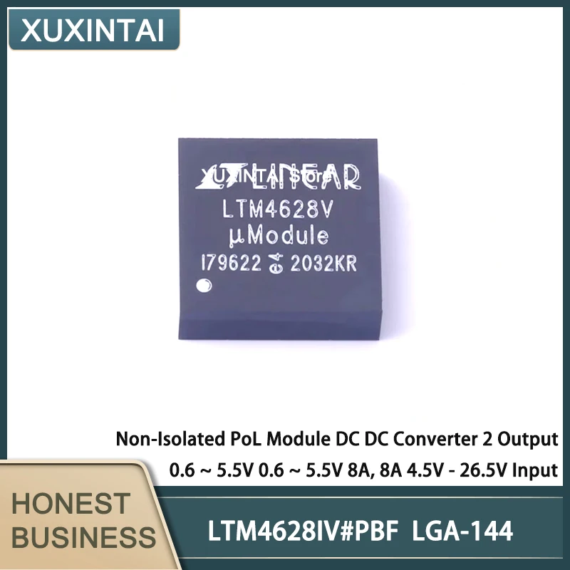 5Pcs/Lot New Original   LTM4628IV#PBF LTM4628IV  Non-Isolated PoL Module DC DC Converter 2 Output LGA-144(15x15)