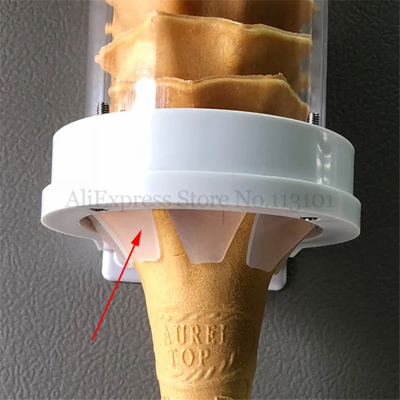 40cm Length Ice Cream Cones Barrel Holder Commercial Ice Cream Machine Fitting Spare Part Cone Stand Barrel With Magnetic Stick