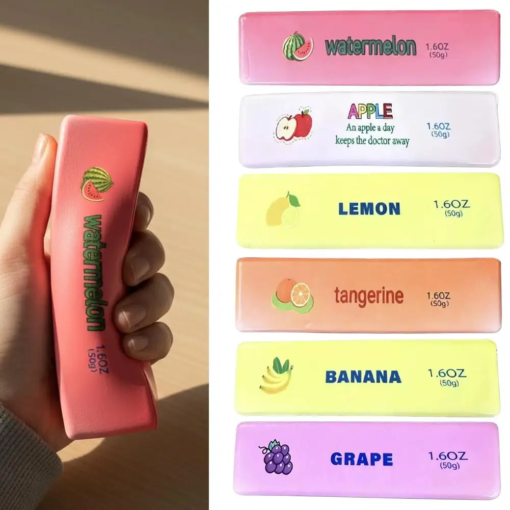 Antistress Butter Stick Stress & Anxiety Relief Toys Slow Rising Squishy Squeeze Elastic Cheese Stick Prank block Toys