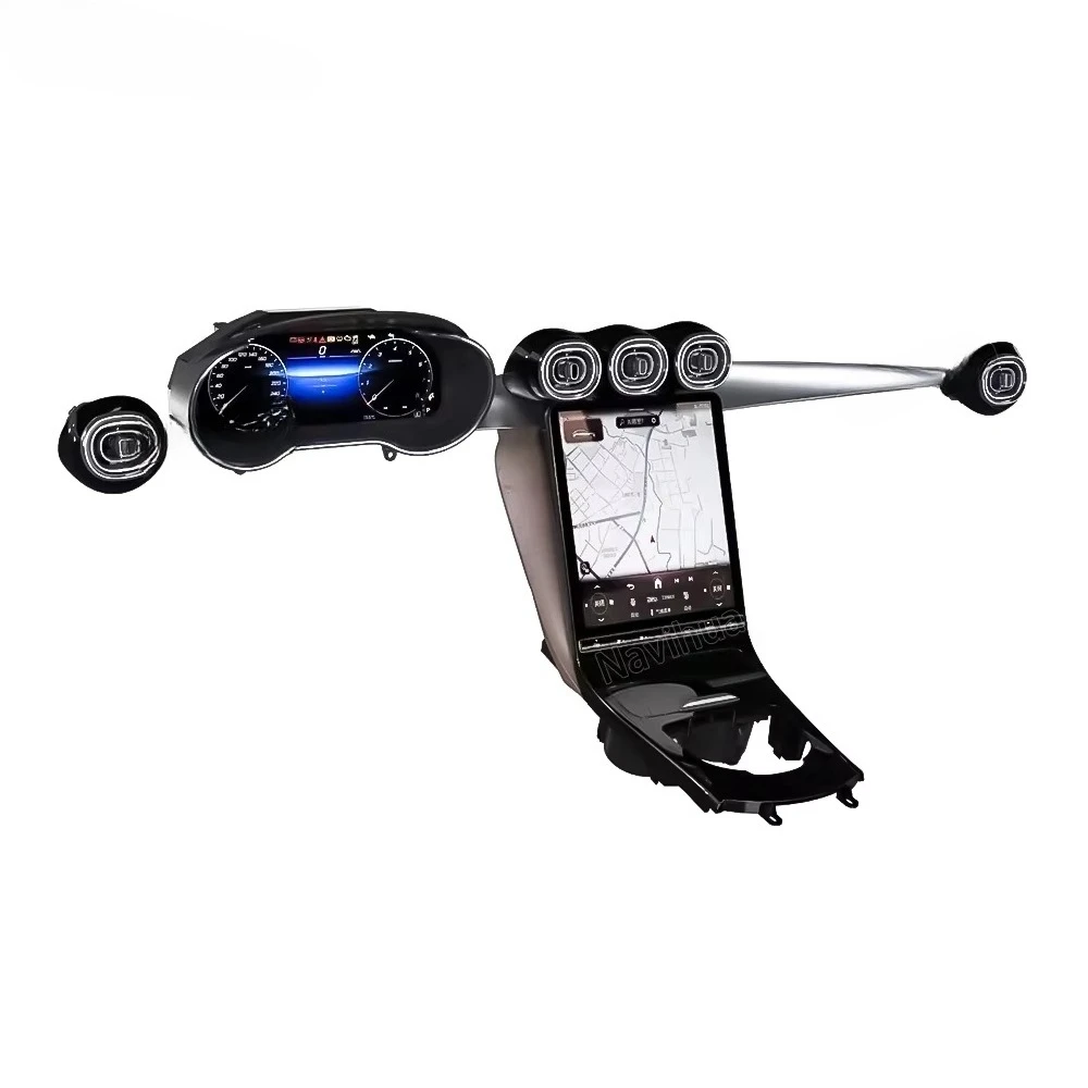 Navihua Old to New Upgrade Center Console Interior Upgrade Android Car Radio Digital Cluster Air Outlet for Benz GLC 2015-2022