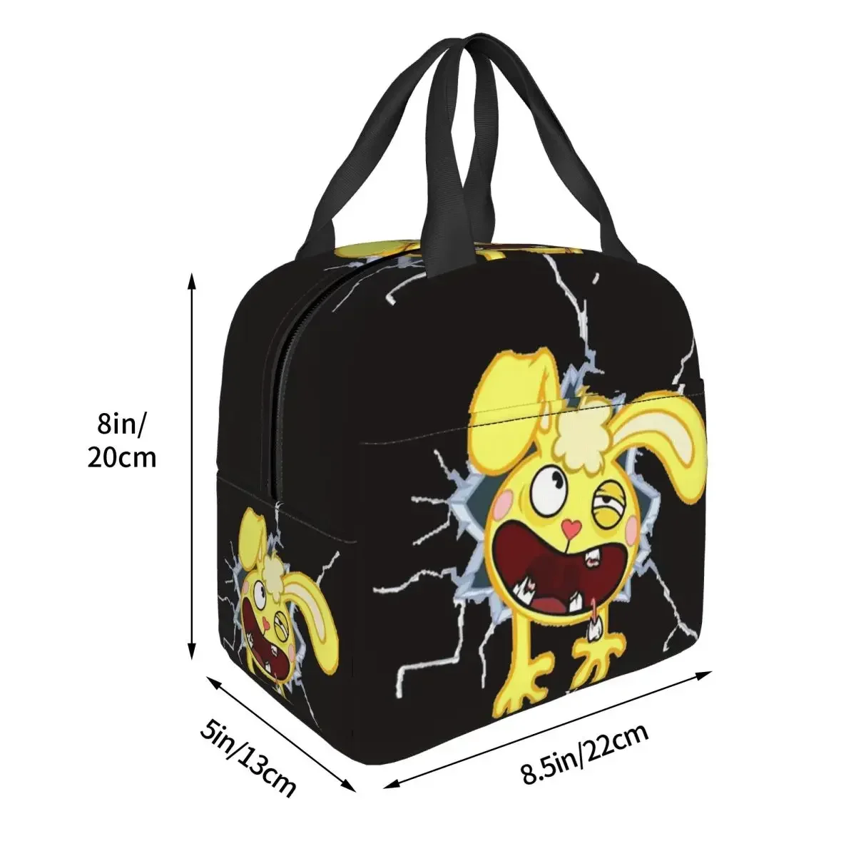 Happy Tree Friends Insulated Lunch Bag for Women Kids Leakproof Food Boxes Thermal Lunch Box Tote