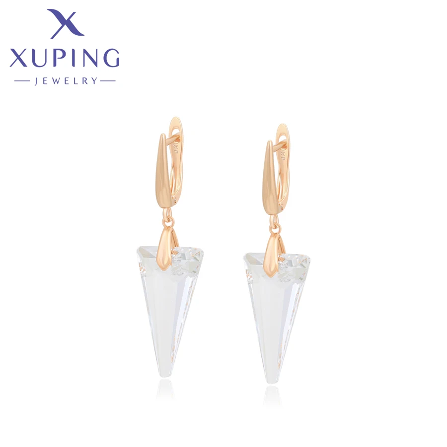 Xuping Jewelry New Arrival Luxury Women Crystal Earring with Gold Color Plated Gift X000688721
