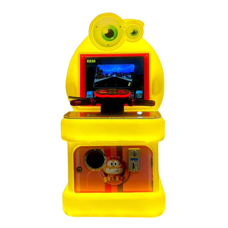 Hot Selling Children's Coin Operated Arcade Machine 18-Style Racing Fishing Tank Airplane Motorcycle Games English Language