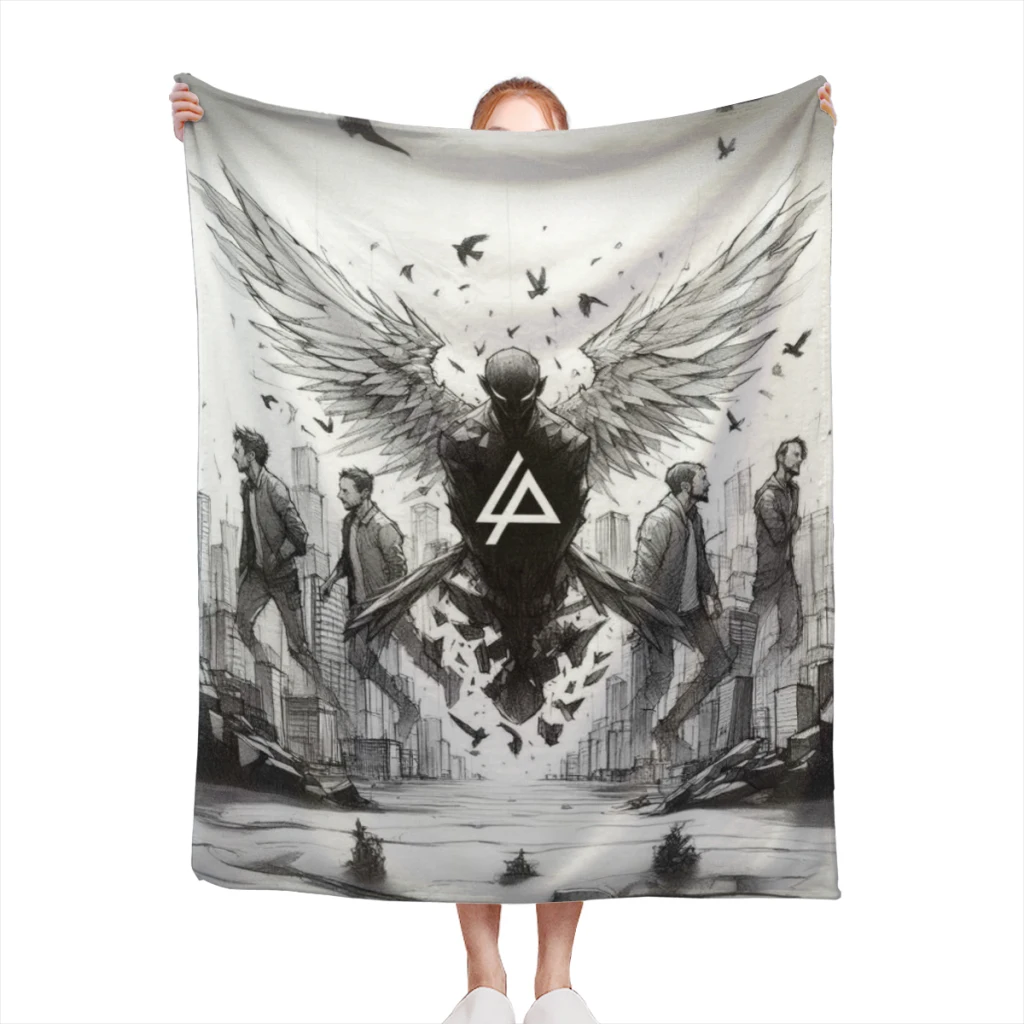 

Linkin-park blankets Warm Flange blankets Soft and comfortable blanket picnic blanket