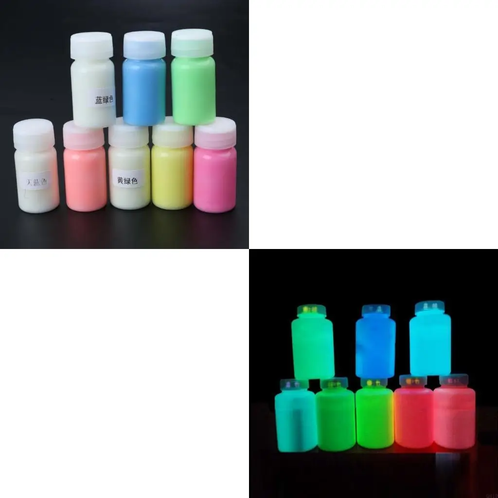 Luminous Pigment Powder Skin Safe and Durable Suitable for Resin Craft Music Festival/themed Party Decoration Pigment
