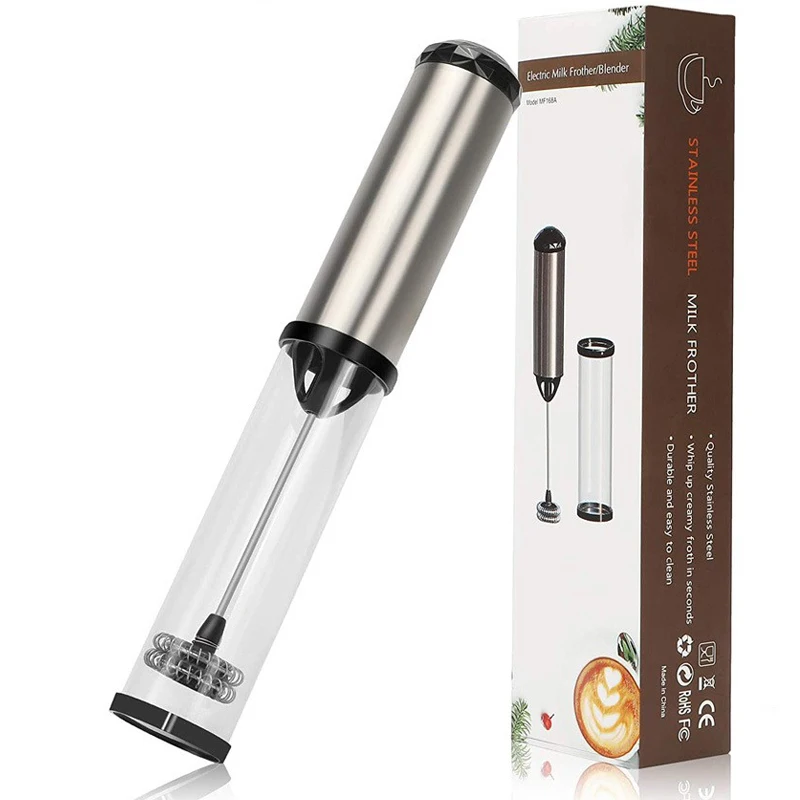 Electric Milk Frother Portable Handheld Mini Coffee Foamer Maker Kitchen Blender Egg Beater Cappuccino Cream Mix Whisk Tools