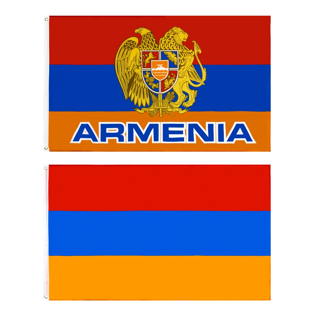 90x150cm Armenia National Emblem  Flag Polyester Printed Indoor and Outdoor Decoration Banner FLAGLAND