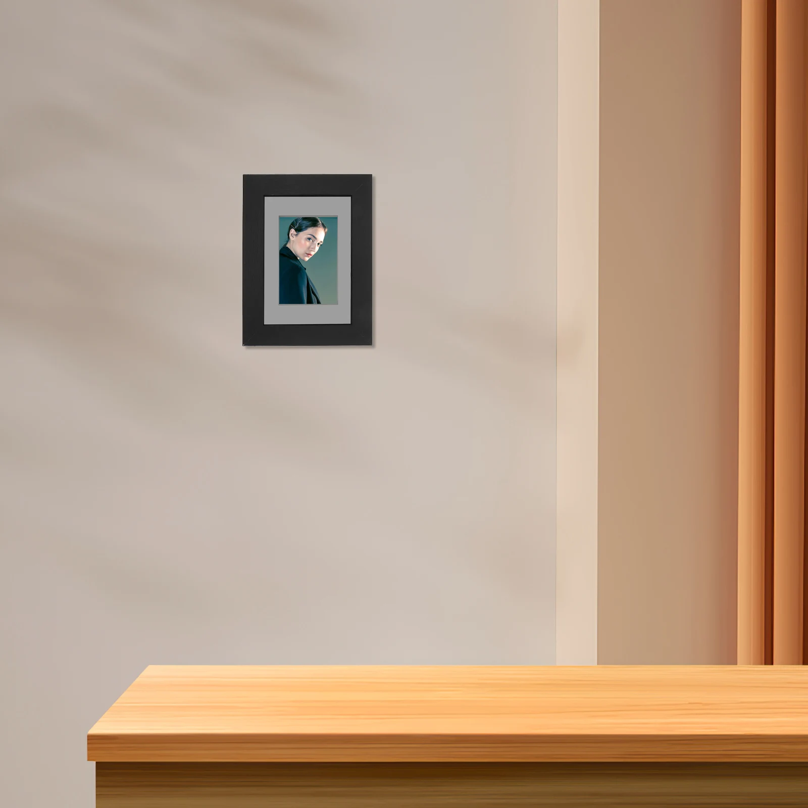 

Trading Card Display Case Wall-Mounted Acrylic Screen Wood Frame for Single Cards Dustproof Protection Baseball Sports