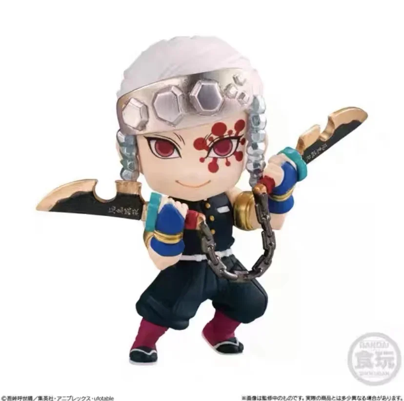 Modelo em escala genuína Demon Slayer Kamado Tanjirou Nezuko Agatsuma Zenitsu Anime Figura de ação periférica brinquedos