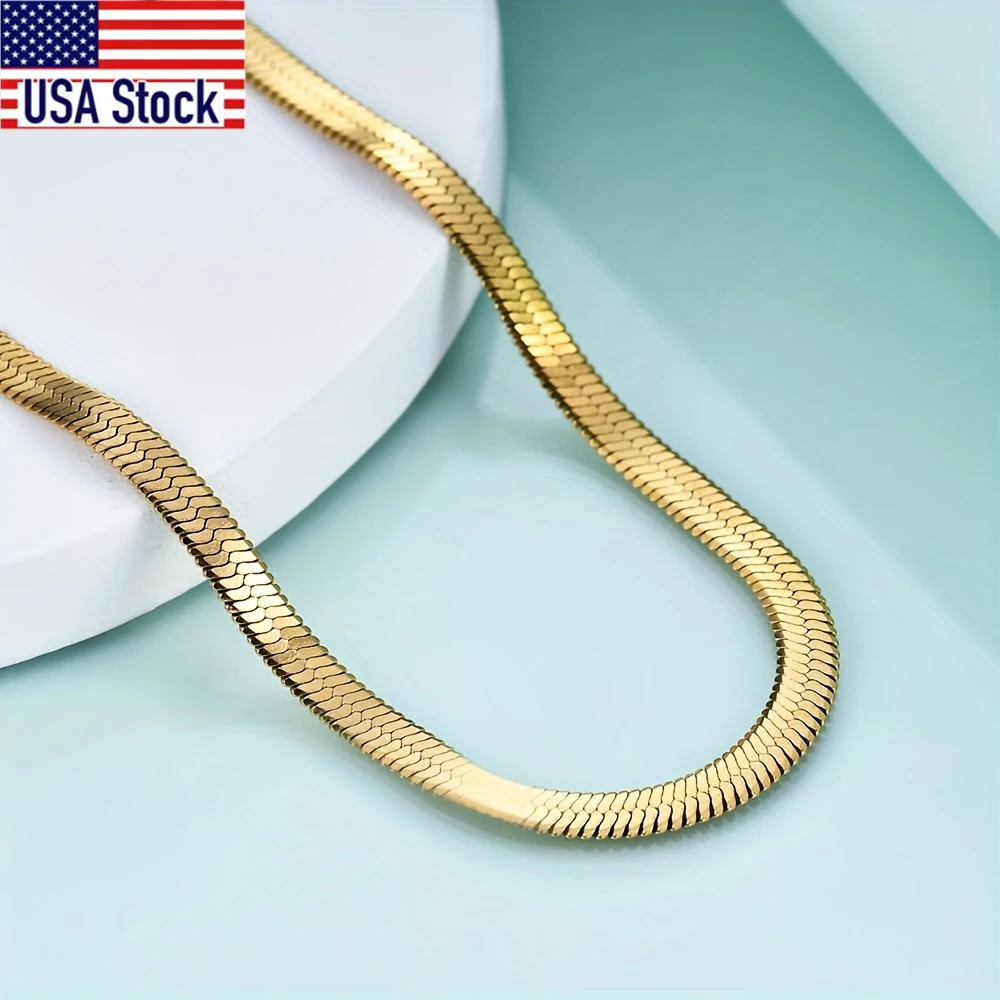 1Pc Trendy Blade Chain Domineering Clavicle Chain Cuban Necklace Couple Necklace