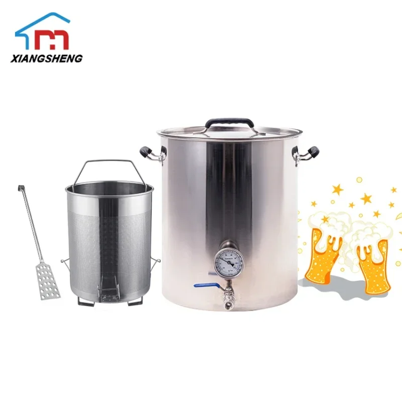 Hot Sell Home Made Beer Brewing Equipment Heating Element Stainless Steel 100L Mash Tun 100L Beer Brew Kettle