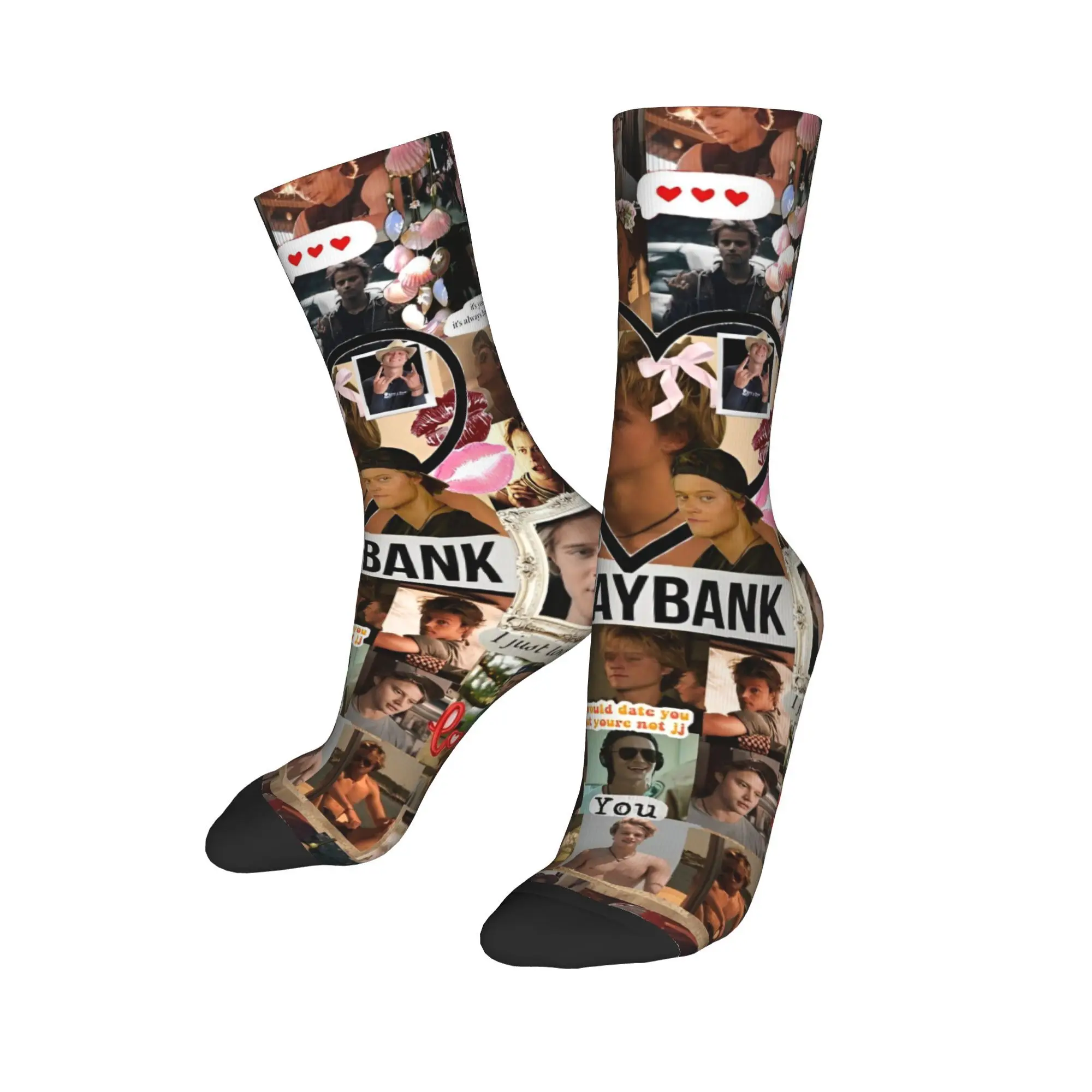 Fashion Men's Socks Casual  JJ Maybank Outerbanks Sock Polyester TV Series Skateboard Women's Socks Spring Summer Autumn Winter