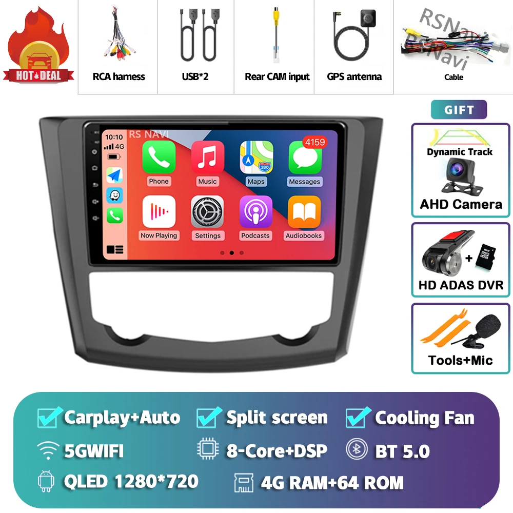 Android 15 Carplay Auto Radio Multimedia Speler Voor Renault Kadjar 2015 2016 2017 2018 2019 2din Autoradio Stereo Head Unit