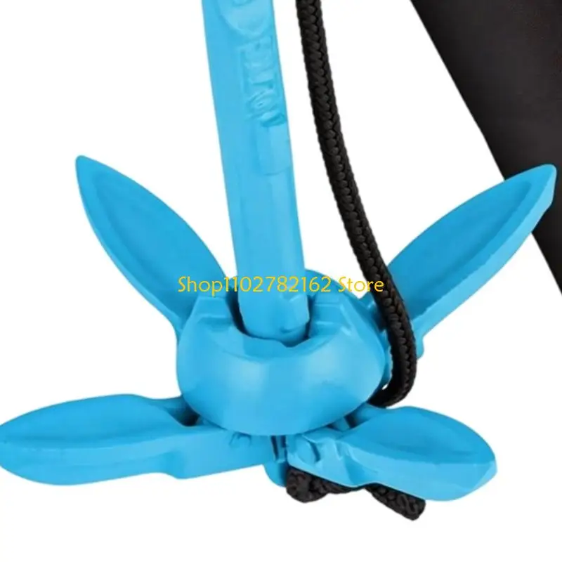 547B Rotating Secure Mechanism Collapsible Canoe Mooring with Padded Case 1.5Lb Retractable Mooring Perfect for Stand Up Boards