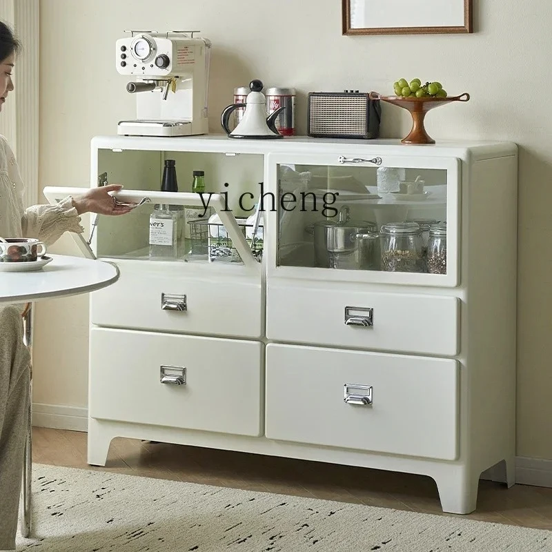 B6-G Retro Dining Side Cabinet Simple Modern Living Room Locker Wine Cabinet Storage Tea Side Cabinet