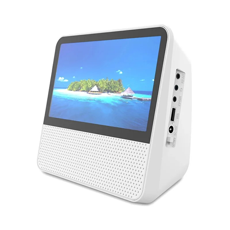 functional portable CD/VCD/DVD Bluetooth player 7-inch 1024x600 high-definition touch screen lithium battery dual speakers