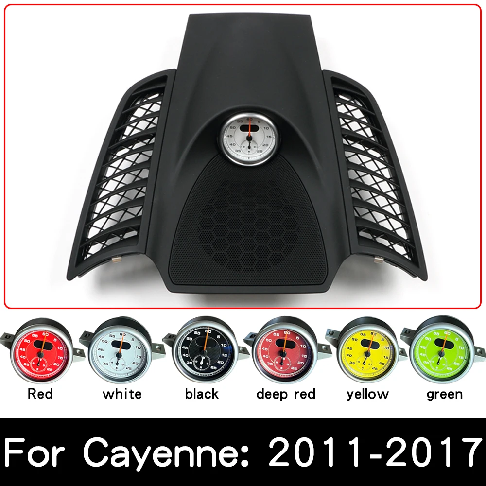 

For Porsche Cayenne 2010-2017 Car Stopwatch Compass Clock Time Dashboard console cover Electronic interior Accessories